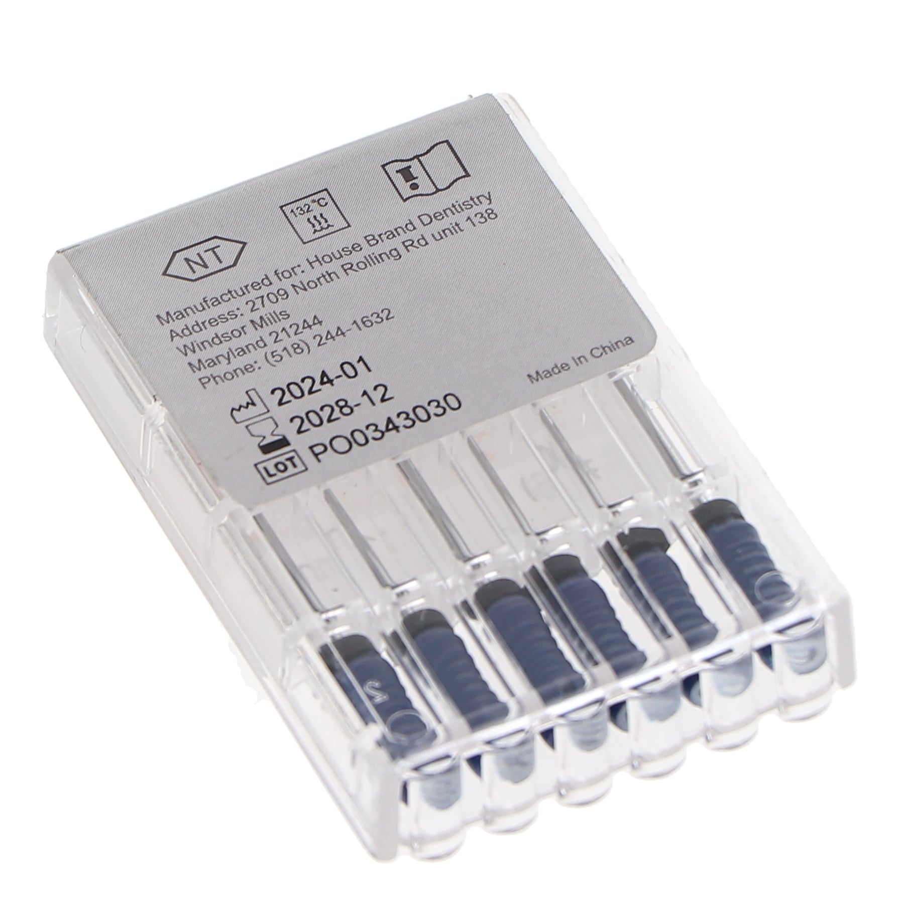 House Brand Dentistry 400445 HSB Hedstrom Endodontic Files NiTi 31mm #60 6/Pk House Brand Dentistry 400445 HSB Hedstrom Endodontic Files NiTi 31mm #60 6/Pk